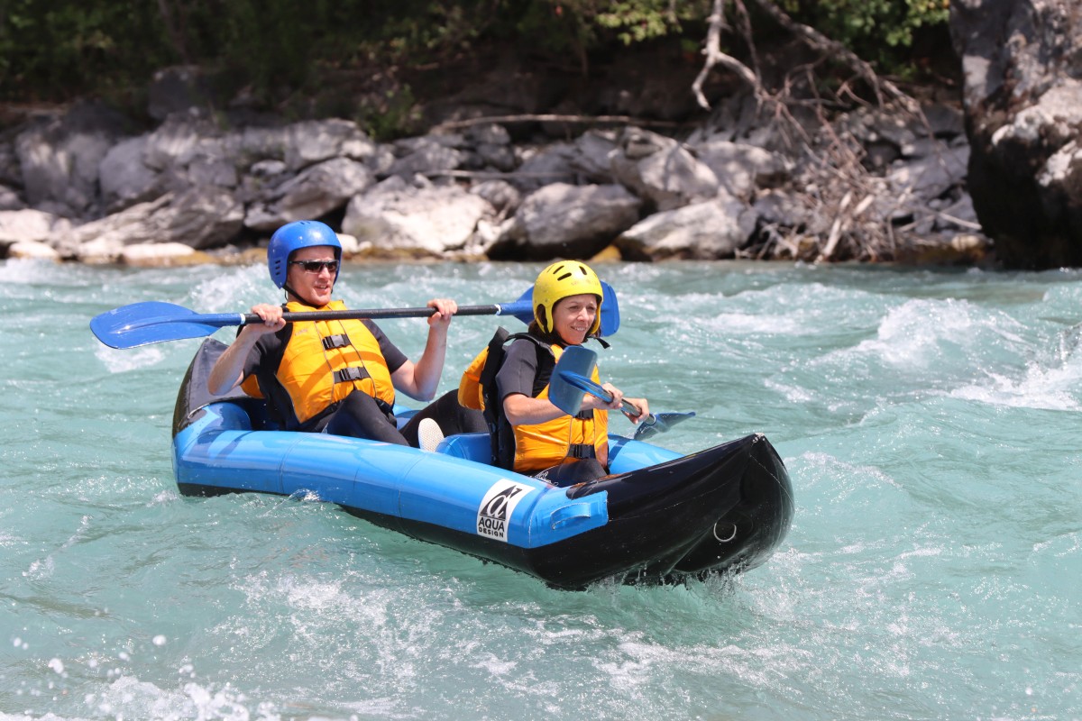 Canoë Embrun Durance De Bleu à Blanc