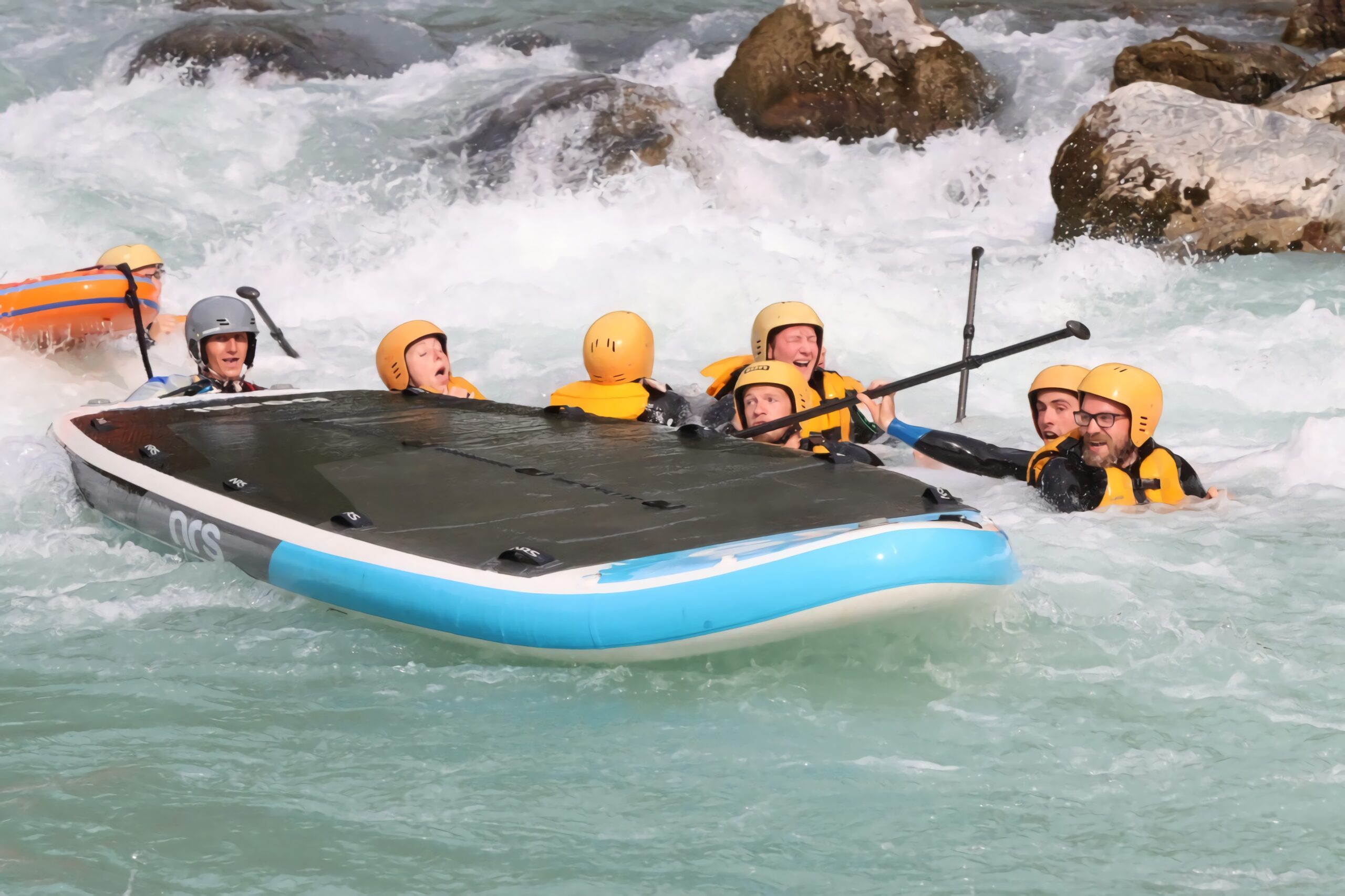 Groupe Collectivités Durance rafting paddle